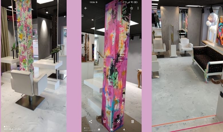 Jüngstes Upcycling-Projekt von Betina Kuecholl - dieser Friseursalon ist jetzt eine wahre Augenweide