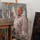 Heinke Böhnert in ihrem Atelier in Hamburg Eimsbüttel
