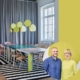 Das Hamburger Designer-Duo Besau_Marguerre entwarf bunter Arbeitsbereiche für das Hamburger Museum für Kunst und Gewerbe
