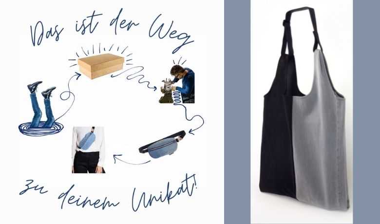 Aus alten, heiß geliebten Jeans werden modische Unikate genäht. Das ist die Idee von Bridge & Tunnel