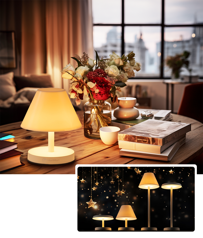MoriMori-T-Lights von Kookoo - Design Tischleuchten ohne Strom in einem gemütlichen zu Hause