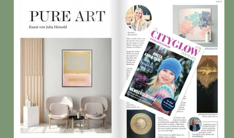 Bericht über PURE ART und Julia Heinold in der City Glow
